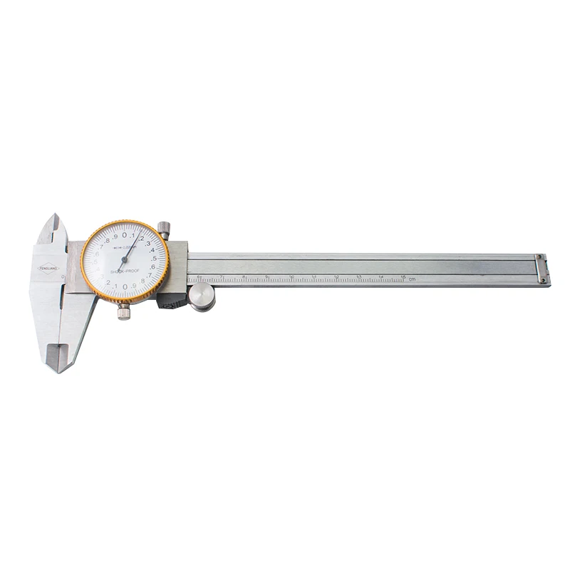 Professional Dial Caliper with 6 Inches Measuring Range Stainless Steel With Case Dial Caliper