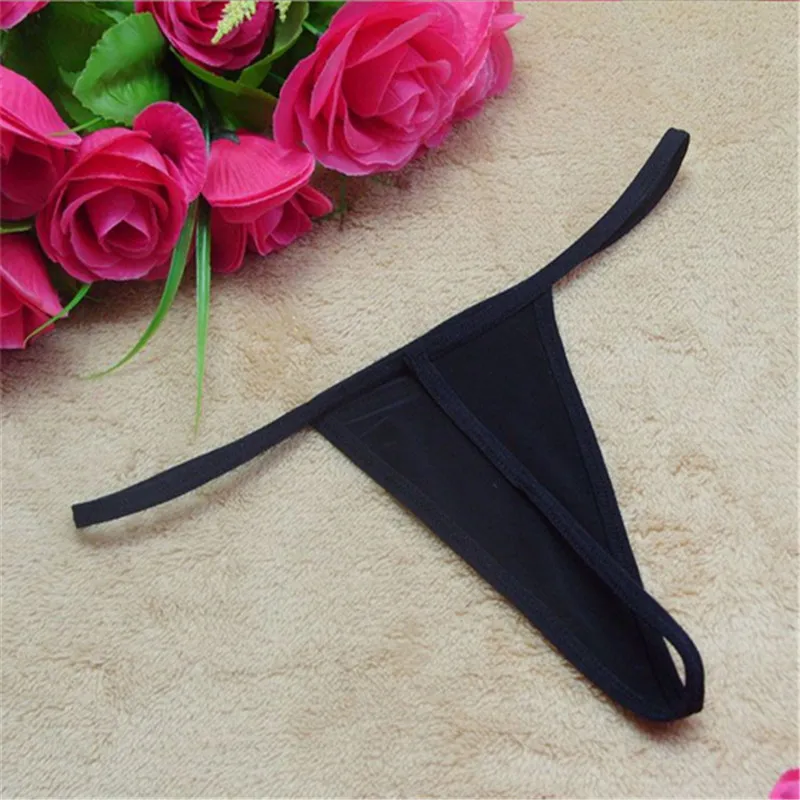 Women S Sexy Mini Briefs Micro Bikini Thongs Underwear G String Black