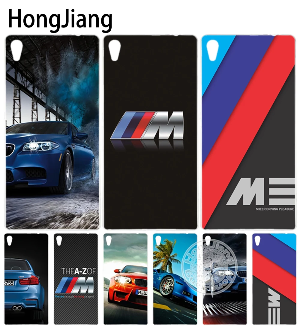 HongJiang luxury font b bmw b font M3 photo print Cover phone Case for sony xperia