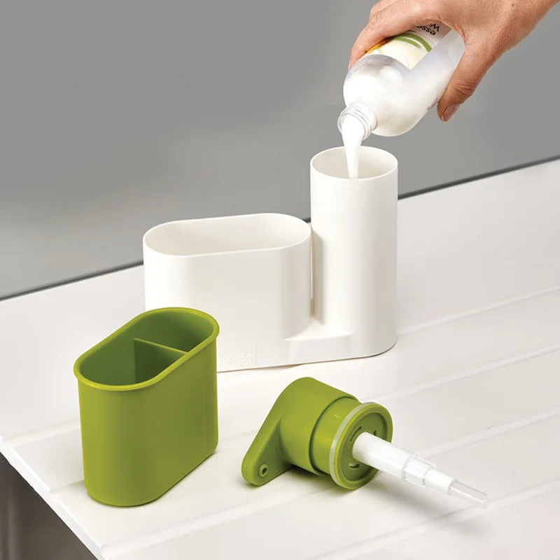 Zhangji 2 in 1 Bathroom Liquid soap dispenser set Bathroom storage shelf Shampoo Soap Dispenser Practical for Kitchen ZJ130 Zhangji 2 in 1 Bathroom Liquid soap dispenser set Bathroom storage shelf Shampoo Soap Dispenser Practical for Kitchen ZJ130