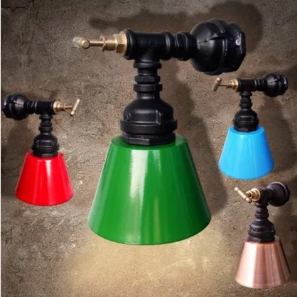 Antique Loft Industrial Pipe LED Wall Lamp Fixtures VIntage Wall Sconce LED Stair Light Arandela Apliques Pared