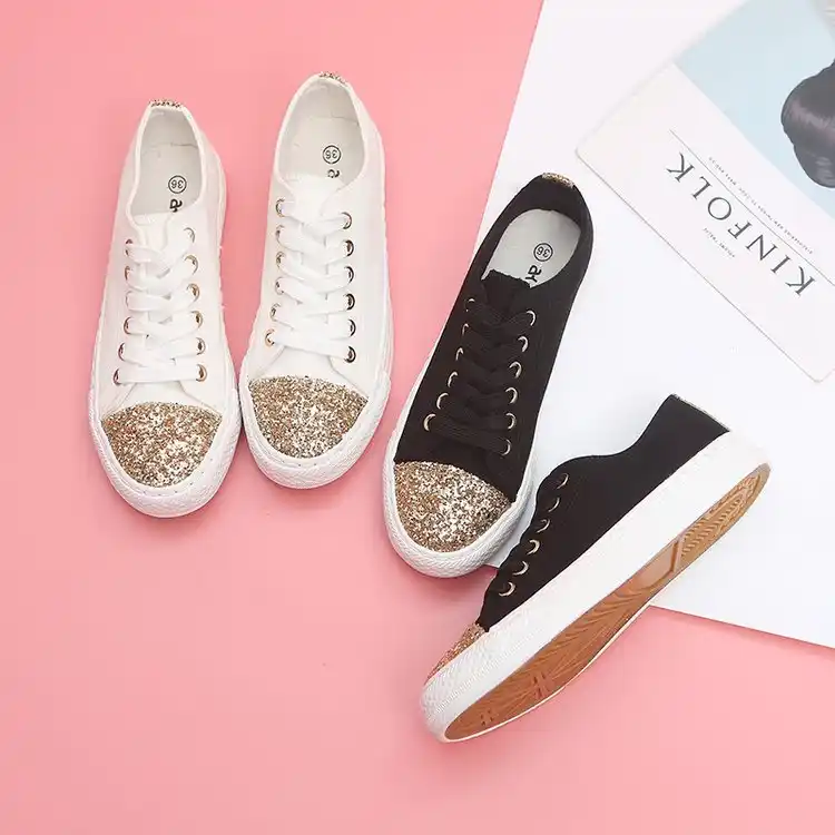 glitter flats womens