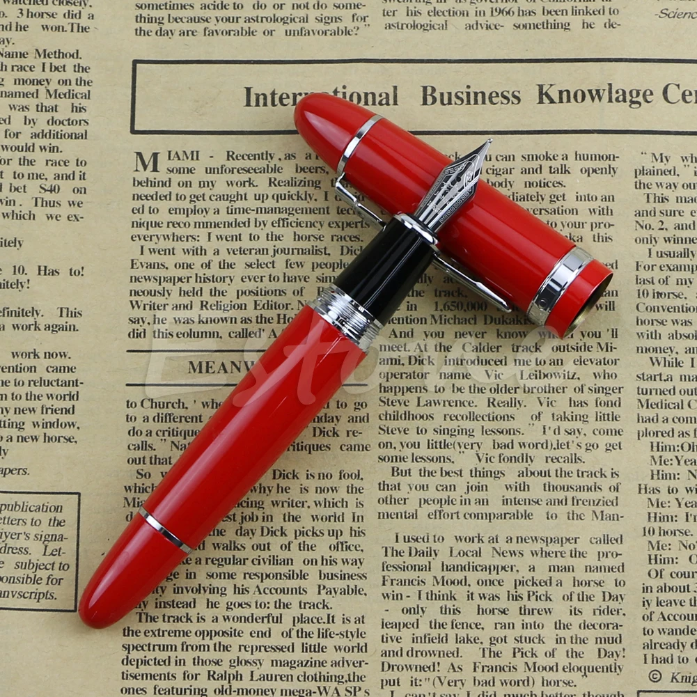 Горячая Deluxe Сталь Jinhao 159 синий и серебристой отделкой Средний Перо Гладкая Ручка перьевая красочные pens24#20