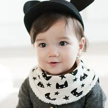 Детский нагрудник, зимний теплый, младенческий, детский, с рисунком, полотенце для младенцев, слюнявчик, ланч, кормление, принт со звездой, Детские нагрудники и салфетки для отрыжки BB0155