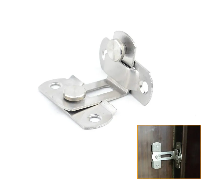 

Stainless steel 90 degrees right Angle lock sliding door lock Security lock Door Pin hasp