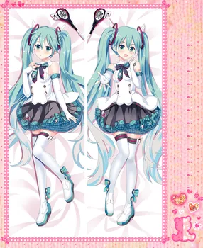 

Japanese Anime Cartoon Hatsune Miku Double sided hugging Pillow Case Cover Pillowcase 2 Way WT 77032