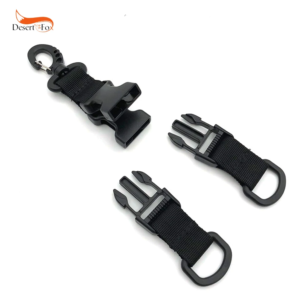 #*Cheap Tactical Multi functional Nylon Belt Hook Rotation Hang Buckle Outdoor Backpack Carabiner Key Ring D Type Waistband Loop