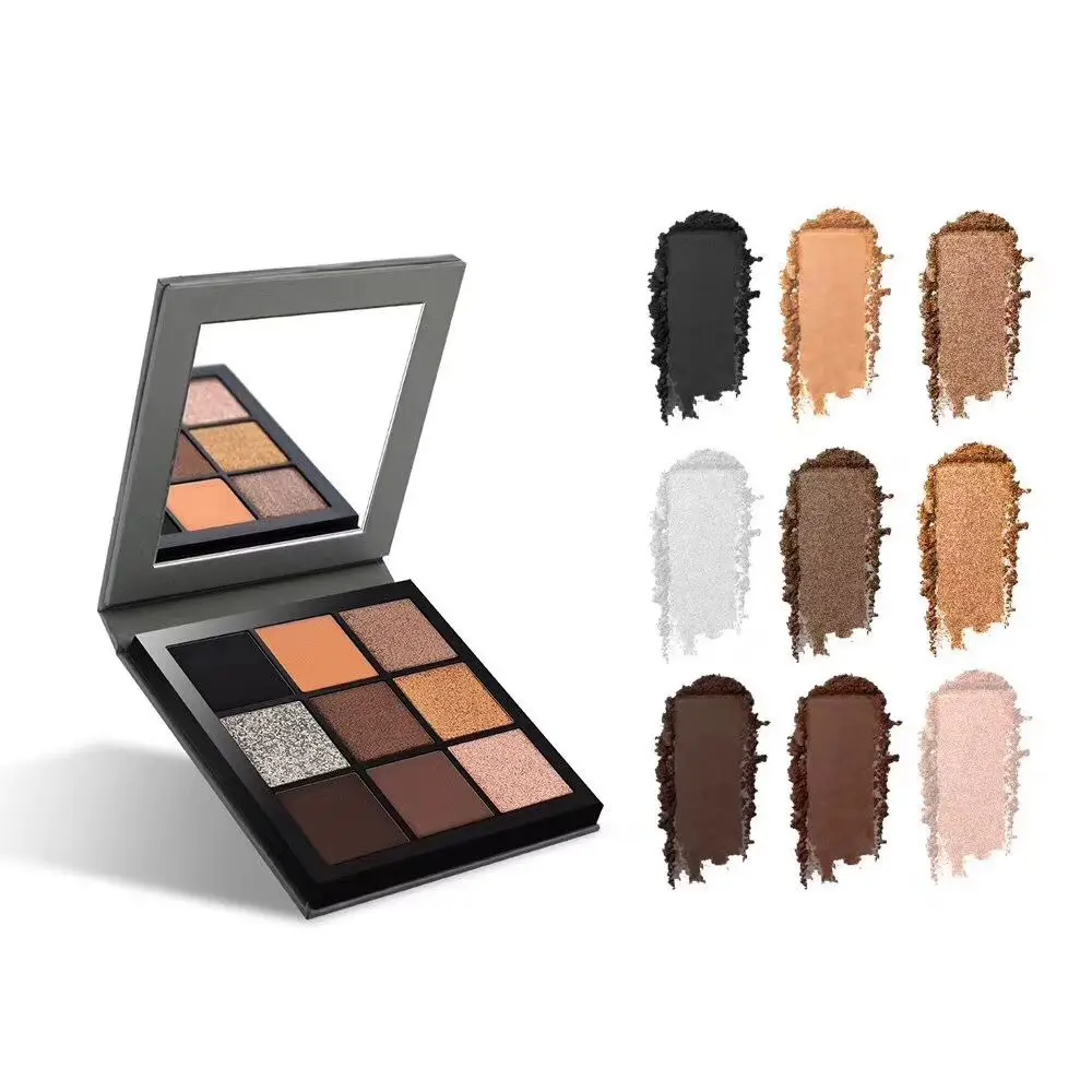 

New 5 Style 9 Color Studio Matte Makeup Eyeshadow Smoky EyeShadow Pallete with mirror maquiagem profissional completa Cosmetics