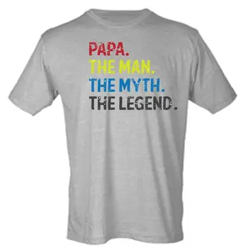 

PAPA The Man The Myth The Legend Father Dad Sublimation Men's Tee Shirt