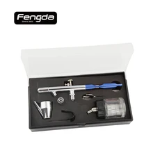 FENGDA BD-800E двойного действия Аэрограф распылитель живопись для лица тела татуировки ручные инструменты всасывающий Тип подачи ногтей украшения торта