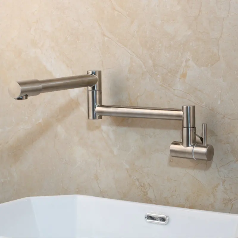 JIENI Матовый никель складной одной ручкой Черная кухонная раковина ...