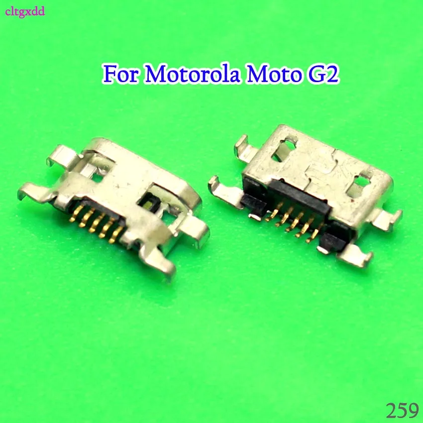 

cltgxd 100PCS/Lot Micro USB Charge Socket Plug Jack Charging Port Connector For Motorola Moto G2 G+1 XT1063 XT1064 XT1068 XT1069