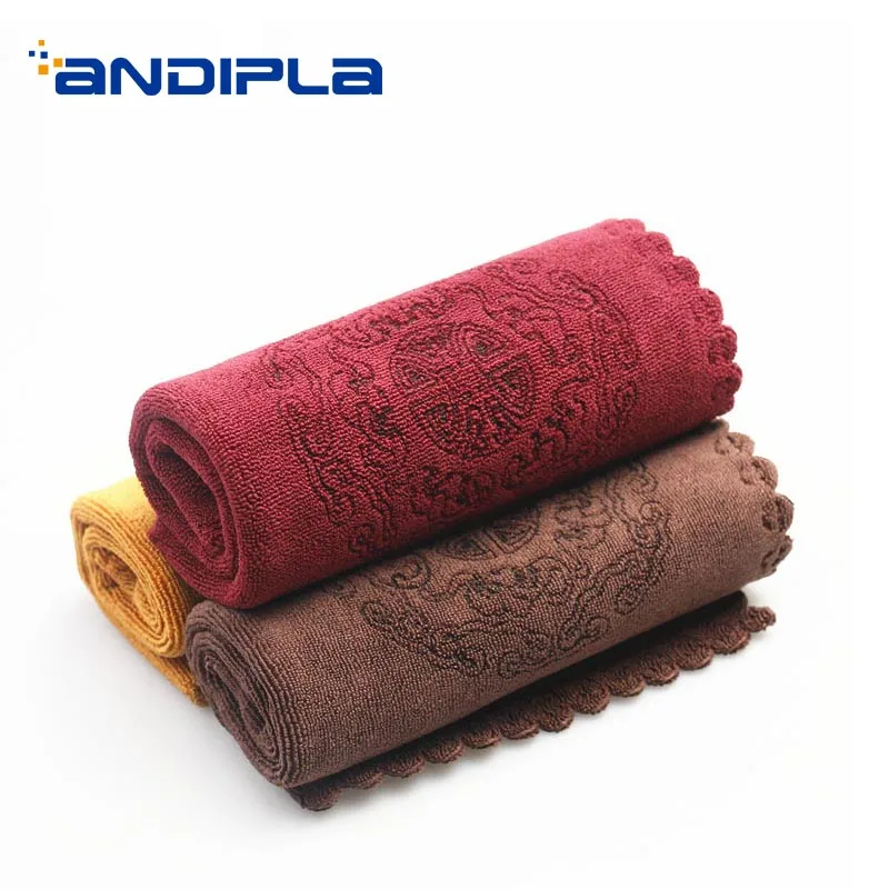 

2PCS/Lot Creative Pure Cotton Hemp Five Blessings Tea Napkins Thicken Tea Cloth Clear The Desktop Towels Teaware Accessories