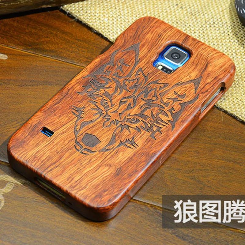 YueTuo Роскошные Натуральная палисандр чехол для samsung galaxy s5 s 5 i9600 моды деревянный