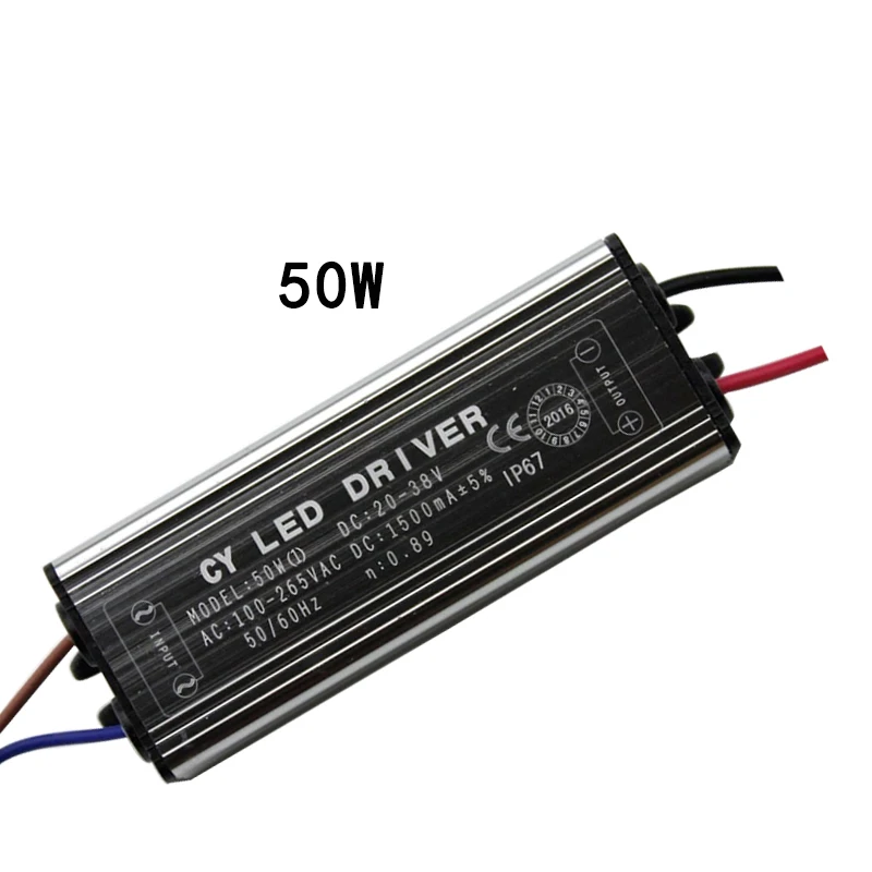 10-50 Вт IP67 Водонепроницаемый светодиодный входной AC85-265V постоянного тока 300 мА Трансформаторы освещения для DIY Светодиодный прожектор Прожектор