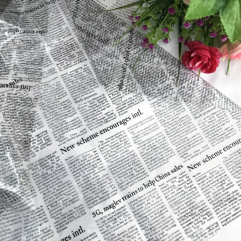 GLace 1Y/Lot TPU Material Fashion personality transparent newspaper English tpu fabric clothing creative designer TX869 | Дом и сад