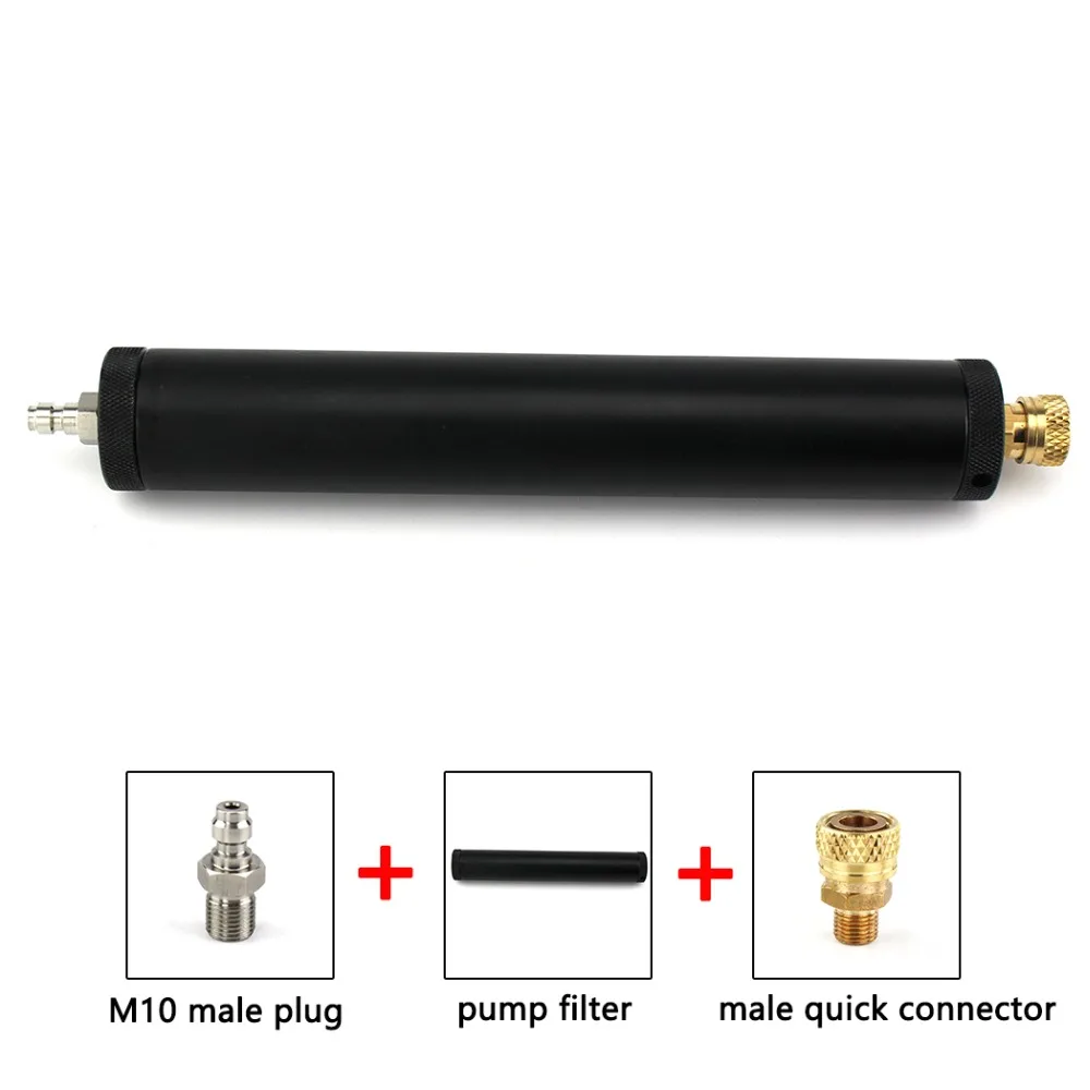 

Paintball PCP High Pressure Pump Air Filter 40mpa 258mm Water-Oil Separator 50cm Hose M10x1 Quick Connectors Filtering Elements