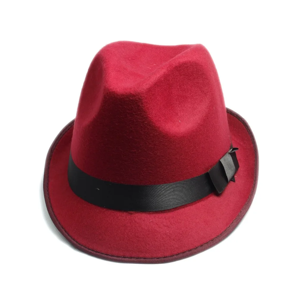 Для женщин Для Мужчин's фетровая шляпка шерстяная белая верхняя из настоящего фетра Буш шляпа от солнца шляпа Gorra Toca сомбреро с лентой