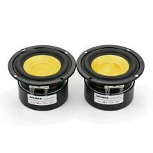 AIYIMA 2 шт. 3 дюймовый Среднечастотный бас аудио стерео нч-динамик Громкоговоритель 4/8 Ом 25 Вт полный спектр сабвуфер домашние Театр Сделай Сам HIFI динамики