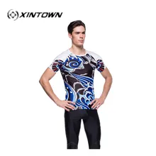 XINTOWN Marvel Comic cheap clothes china MTB Compression cycling skinsuit jerseys spider-man Fit Tight Gym Body building jerseys