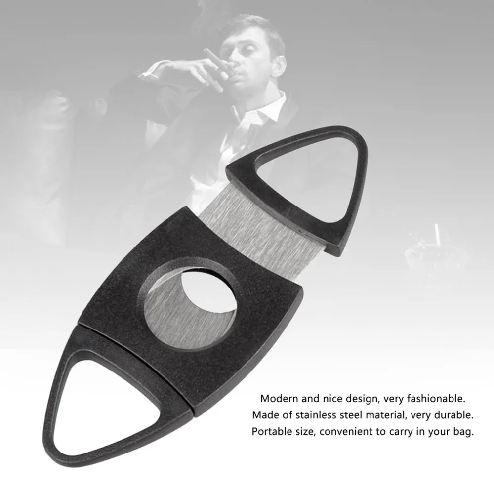 

Blade Pocket Cigar Cutter Scissors Shears with Plastic Handles Smoking Tool Accessories 2018 New Portable Stainless Steel