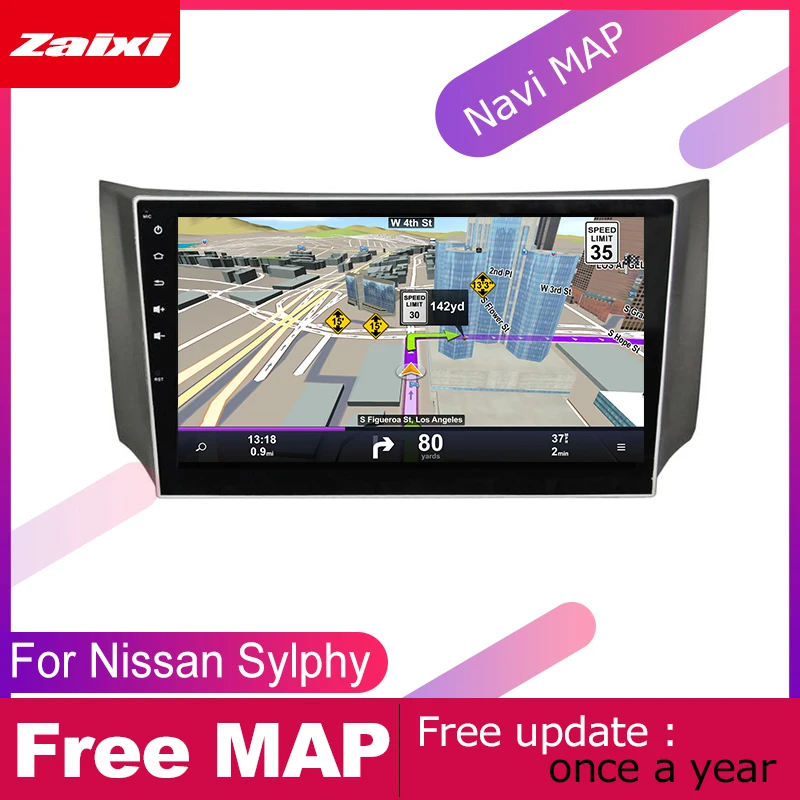 ZaiXi android автомобильный gps; Мультимедийный проигрыватель для Nissan Sylphy B17 2012~ автомобильный dvd НАВИГАЦИЯ Радио Аудио Видео плеер навигационная карта