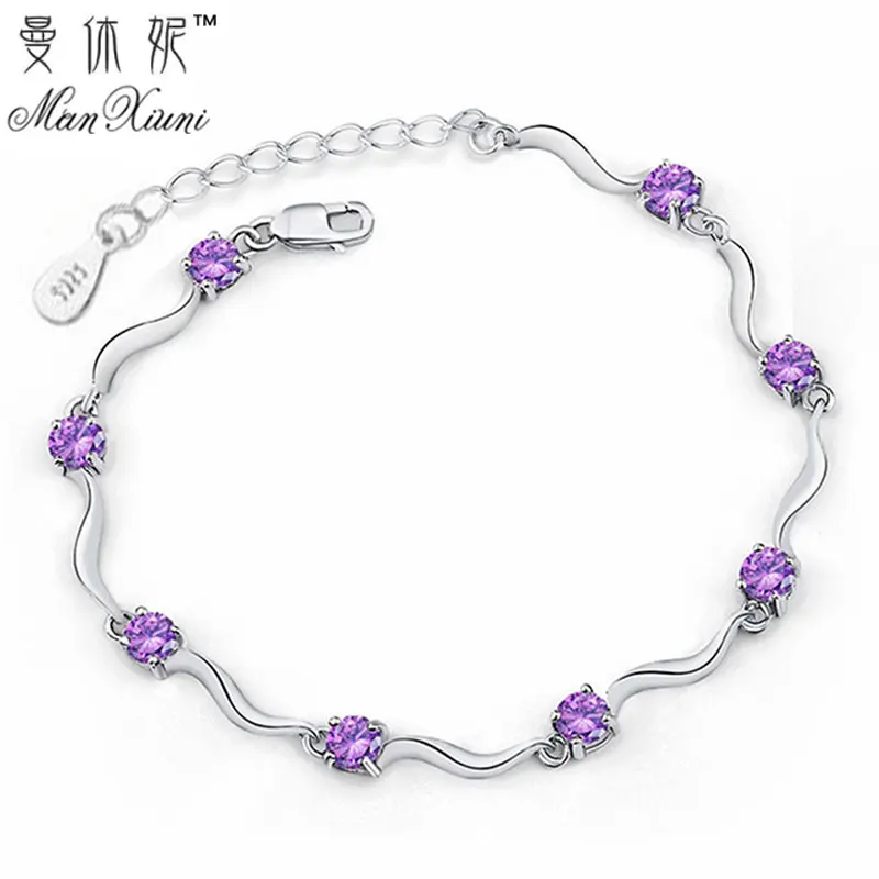 Fashion Cubic Zircon font b Crystal b font Bracelet for Women 2017 Newest Love Gift Vintage