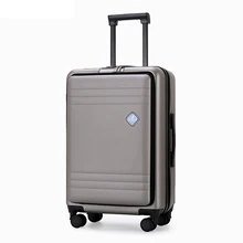 Роскошный передний открывающийся багажный чемодан в деловом стиле с мезонином Дорожный чемодан-тележка для ноутбука 2" 22" 2" дюймов