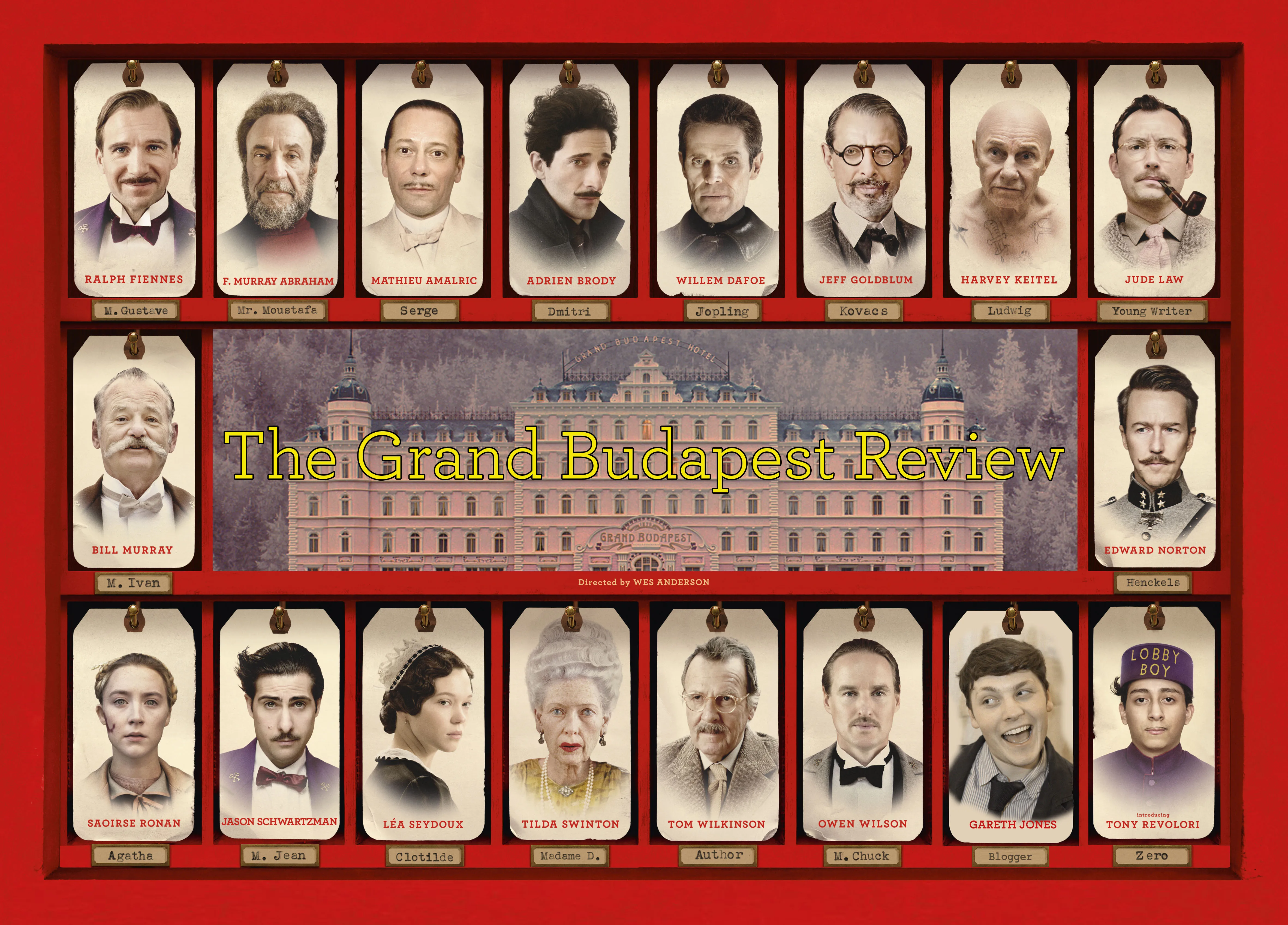 The Grand Budapest Hotel Movie Actors Ретро винтажный крафт-постер декоративная стена стикер