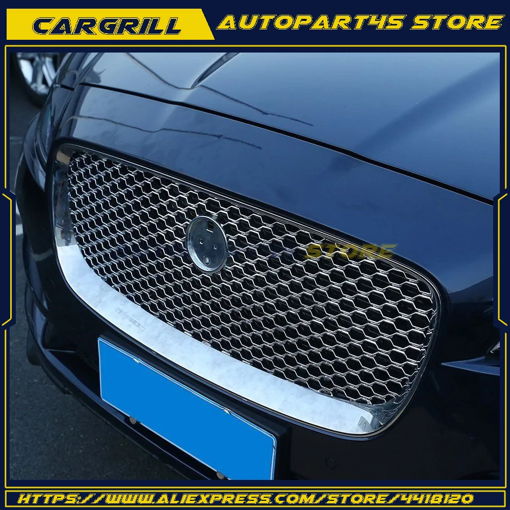 1 pcs Fit For Jaguar F-Pace X761 16-18 Black Front Bumper Kidney Grill Grille Mesh