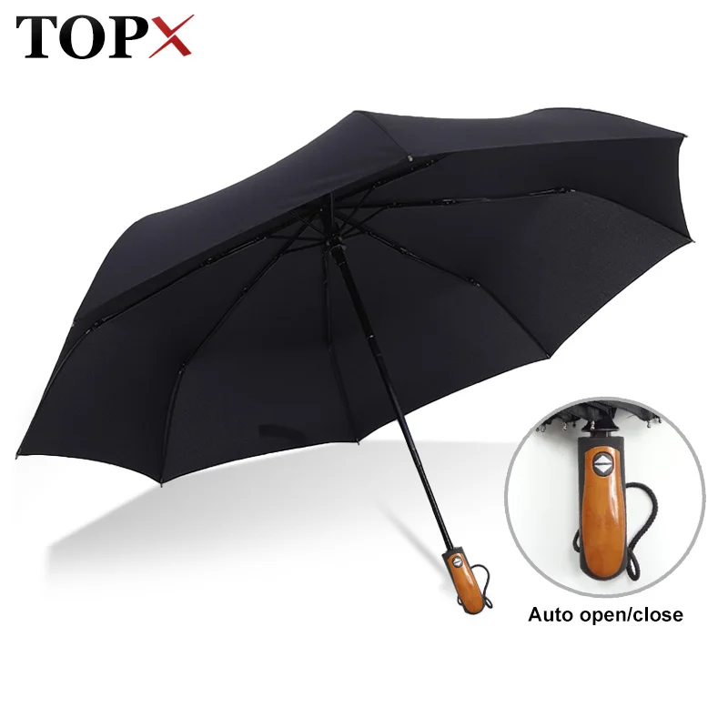 Классический мужской зонт в английском стиле с 8 ребрами крепкий ветрозащитный