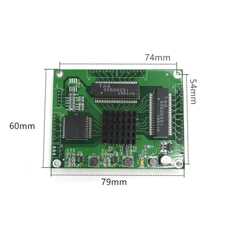 Промышленный сорт мини-3/4/5-разъемное зарядное usb-устройство для полный гигабитный коммутатор для преобразования 10/100/1000 Мбит/с оборудование слабый коробка переключатель сетевого модуля - Цвет: 5-port 1000M