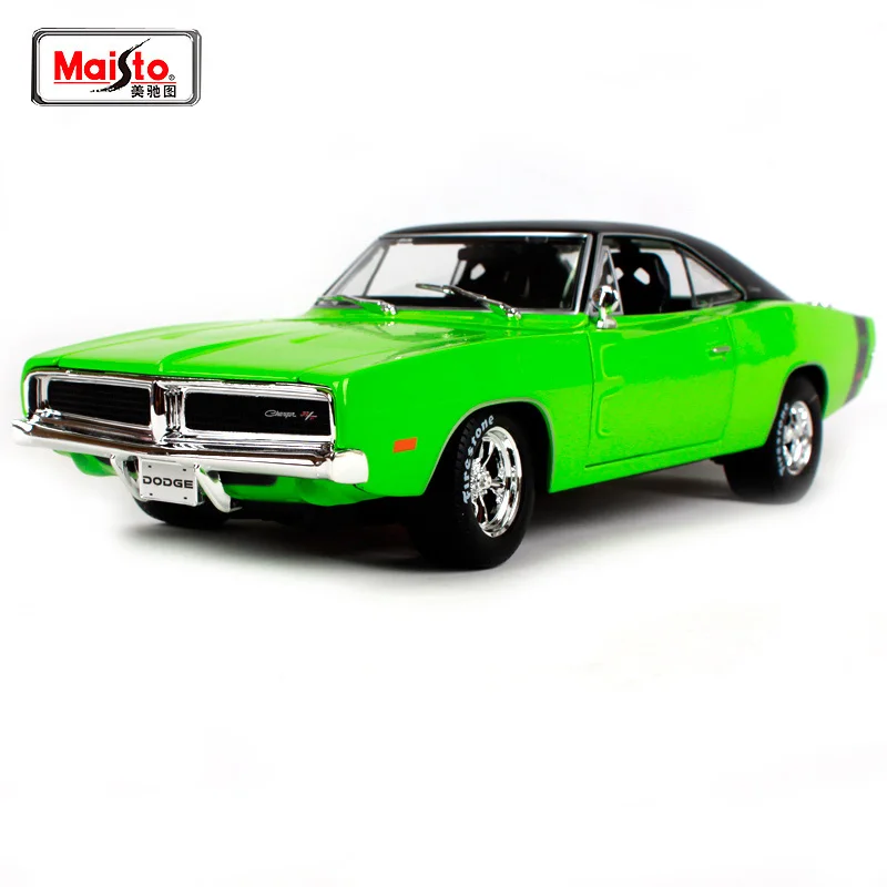 Модель старого автомобиля Maisto 1:18 1969 DODGE Charger R/T Lnvolving литая модель новая игрушка в