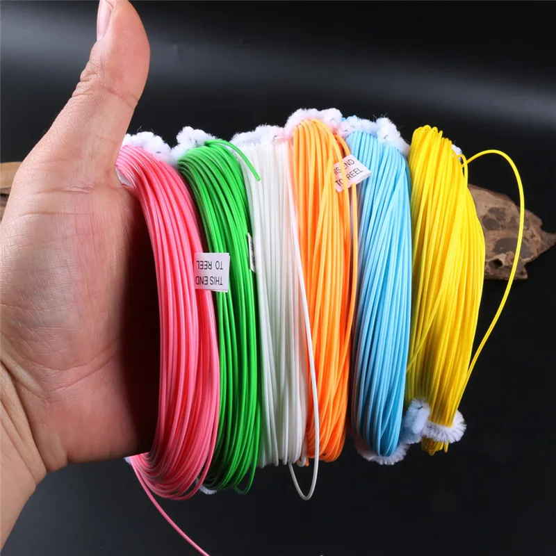 100ft Weight Forward Fly Fishing Line Floating Fly Fishing Cord Fly Line Polyethylene Fly Fishing Line WF4WF5WF6WF7WF8 (8)
