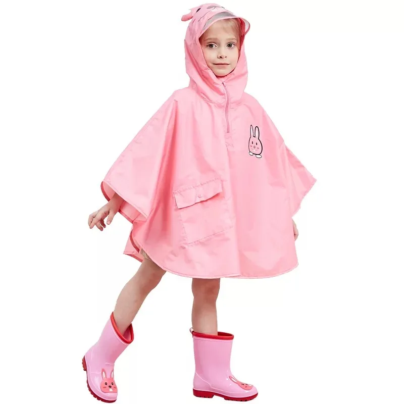 

1PC Cartoon Animal Style Waterproof Kids Raincoat For Children Rain Coat Rainwear/Rainsuit Student Poncho Drop Shipping