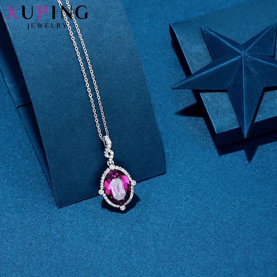 

Xuping Jewelry Newest Stylish Elegant Shinning Necklace for Women Crystals from Swarovski Party Free Gift Wrapping S157-40381