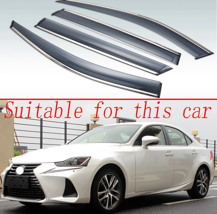 Для Lexus IS Class IS200 IS250 IS300 (XE30) 2014 2018 пластиковый Наружный козырек с защитой от солнца