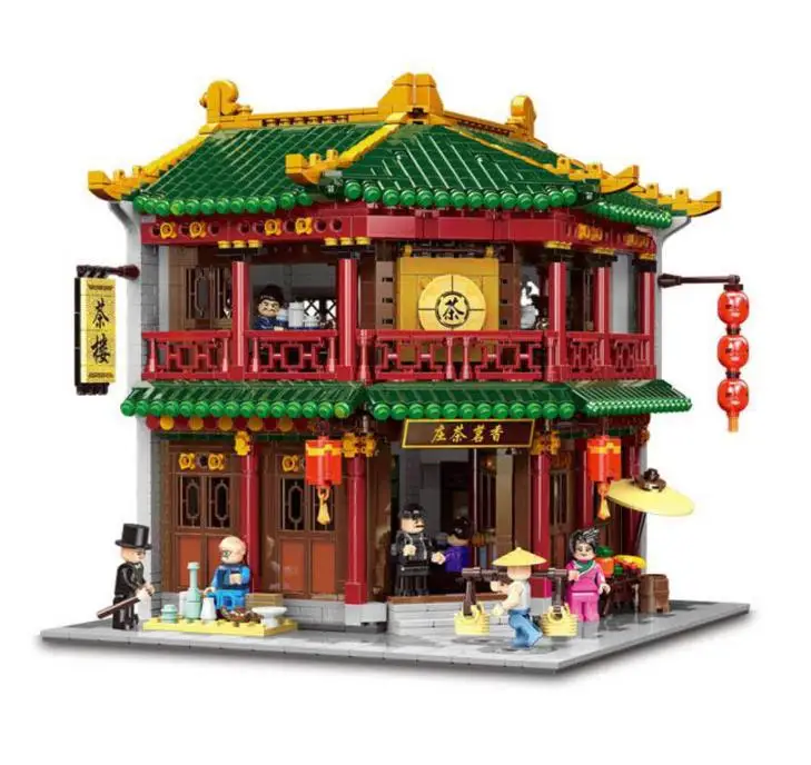 Уличная серия XINGBAO Zhonghua китайский кинотеатр чайный домик ИНН банки Wanfu набор