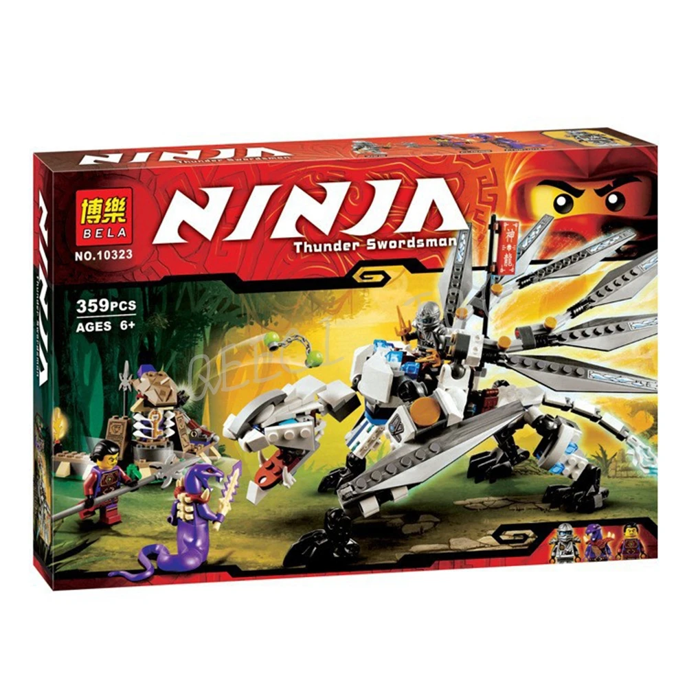 НОВЫЙ 359 шт. БЕЛА Фантом ниндзя Дракон Minifigures наборы Строительные Блоки Цифры