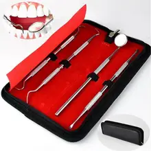 4pcs/set Dental Mirror Stainless Steel Dental Dentist Prepared Tool Set Probe Tooth Care Kit Instrument Tweezer Sickle Scaler 4pcs/set Dental Mirror Stainless Steel Dental Dentist Prepared Tool Set Probe Tooth Care Kit Instrument Tweezer Sickle Scaler