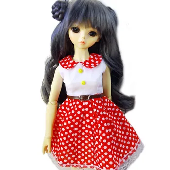 

[wamami] 124# Fashion Dots Red Clothes/Dress 1/4 MSD DZ AOD DOD BJD Dollfie