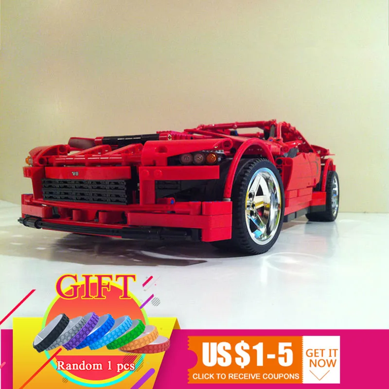 

20028 1281PCS Technical series Super Car set Compatible with 8070 model DIY building block Toys gift