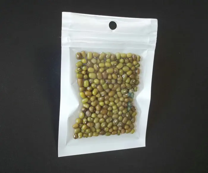 

100pcs 7*10cm White Clear Self Seal Zipper Plastic Retail packaging Bag Ziplock Zip Lock Hang Hole Storage Package bags