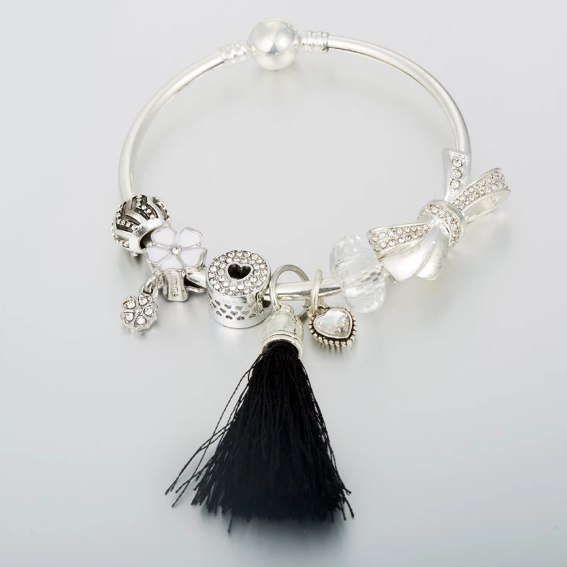 

ANNAPAER Original Bracelet Handmade Tassel Beads of Flowwer for Women Bransoletki Damskie Fit Original Bracelets Pulseira B19054