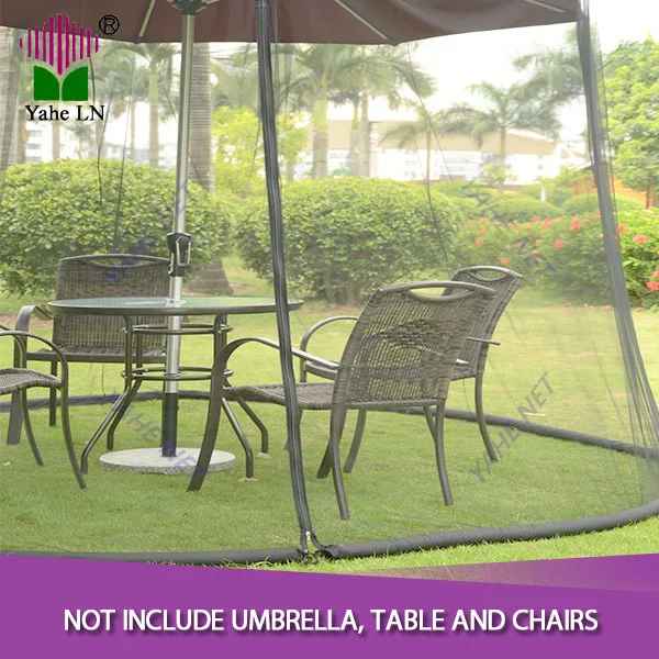 Patio Umbrella Screen 11 Black Outdoor Table Net Canopy Insect Bug Net Mesh Garden Screen Chrome Screen Stickscreen Car Aliexpress