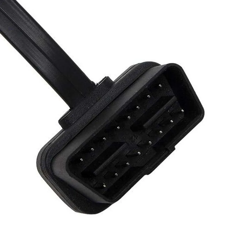 OBD2 инструмент Плоский + тонкий как лапша 60 см OBD 2 OBDII 16Pin мужского и женского пола