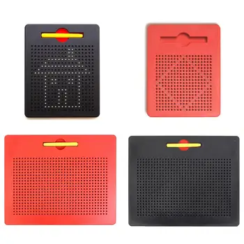 

Magnetic Tablet Magnet Pad Drawing Board Bead Magnet Stylus Pen Bead Learning Educational Writing Memo Board Kid Toy