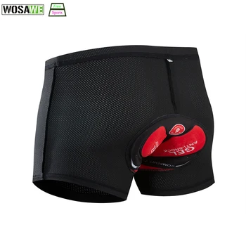 

WOSAW Cycling Shorts Underwear Gel Padded Cycling Shorts for men Women Downhill Mtb Tights Breathable Quick Dry Bicycle Clothing