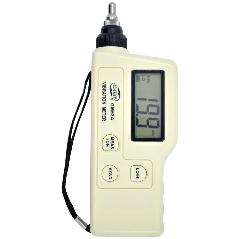 GM63A Handheld Portable LED Digital Vibration Sensor Meter Tester Vibrometer Analyzer Acceleration Without box