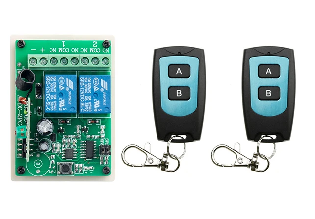 315MHZ RF Switch DC 12V-36V 2CH Channel Wireless Remote Control Switch